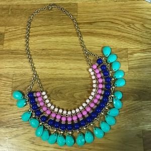 Jewel-tone Statement Necklace